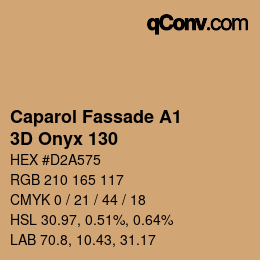 Farbcode: Caparol Fassade A1 - 3D Onyx 130 | qconv.com
