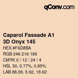 Color code: Caparol Fassade A1 - 3D Onyx 145 | qconv.com