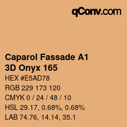Código de color: Caparol Fassade A1 - 3D Onyx 165 | qconv.com