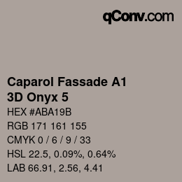 Farbcode: Caparol Fassade A1 - 3D Onyx 5 | qconv.com