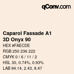 Color code: Caparol Fassade A1 - 3D Onyx 90 | qconv.com