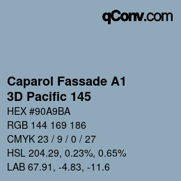 Farbcode: Caparol Fassade A1 - 3D Pacific 145 | qconv.com