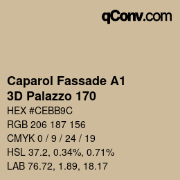 カラーコード: Caparol Fassade A1 - 3D Palazzo 170 | qconv.com