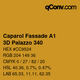 Color code: Caparol Fassade A1 - 3D Palazzo 340 | qconv.com