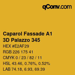 Color code: Caparol Fassade A1 - 3D Palazzo 345 | qconv.com