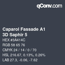 Color code: Caparol Fassade A1 - 3D Saphir 5 | qconv.com