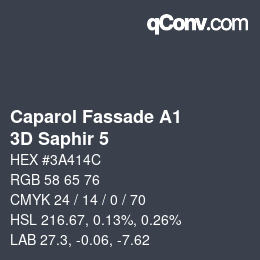 Farbcode: Caparol Fassade A1 - 3D Saphir 5 | qconv.com