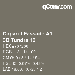 カラーコード: Caparol Fassade A1 - 3D Tundra 10 | qconv.com