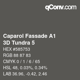 Color code: Caparol Fassade A1 - 3D Tundra 5 | qconv.com