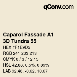 カラーコード: Caparol Fassade A1 - 3D Tundra 55 | qconv.com
