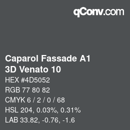 カラーコード: Caparol Fassade A1 - 3D Venato 10 | qconv.com