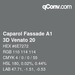 Código de color: Caparol Fassade A1 - 3D Venato 20 | qconv.com