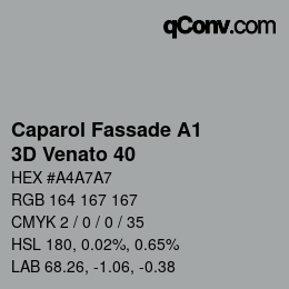Color code: Caparol Fassade A1 - 3D Venato 40 | qconv.com