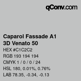 Color code: Caparol Fassade A1 - 3D Venato 50 | qconv.com