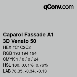 カラーコード: Caparol Fassade A1 - 3D Venato 50 | qconv.com