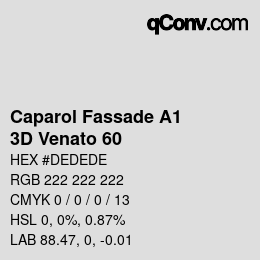 Código de color: Caparol Fassade A1 - 3D Venato 60 | qconv.com