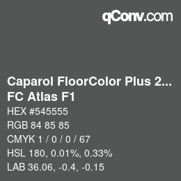 カラーコード: Caparol FloorColor Plus 2013 - FC Atlas F1 | qconv.com