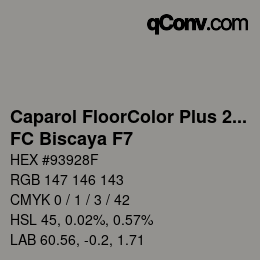 カラーコード: Caparol FloorColor Plus 2013 - FC Biscaya F7 | qconv.com