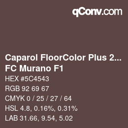 カラーコード: Caparol FloorColor Plus 2013 - FC Murano F1 | qconv.com