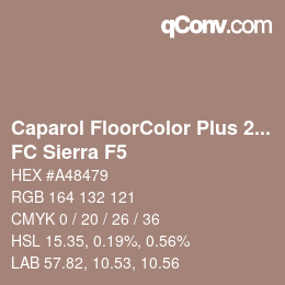 カラーコード: Caparol FloorColor Plus 2013 - FC Sierra F5 | qconv.com