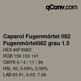 カラーコード: Caparol Fugenmörtel 082 - Fugenmörtel082 grau 1.5 | qconv.com