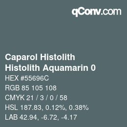 Color code: Caparol Histolith - Histolith Aquamarin 0 | qconv.com