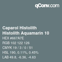 Color code: Caparol Histolith - Histolith Aquamarin 10 | qconv.com