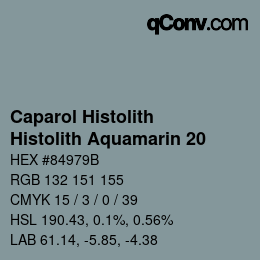 カラーコード: Caparol Histolith - Histolith Aquamarin 20 | qconv.com