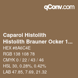 Farbcode: Caparol Histolith - Histolith Brauner Ocker 10 | qconv.com