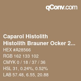 Farbcode: Caparol Histolith - Histolith Brauner Ocker 20 | qconv.com