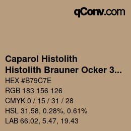 Color code: Caparol Histolith - Histolith Brauner Ocker 30 | qconv.com