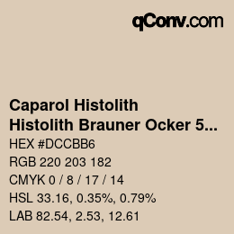 Color code: Caparol Histolith - Histolith Brauner Ocker 50 | qconv.com