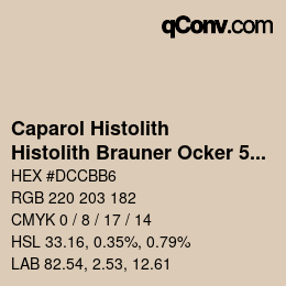 Código de color: Caparol Histolith - Histolith Brauner Ocker 50 | qconv.com