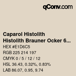 Color code: Caparol Histolith - Histolith Brauner Ocker 65 | qconv.com