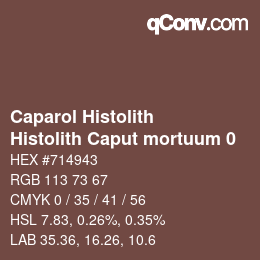 Color code: Caparol Histolith - Histolith Caput mortuum 0 | qconv.com