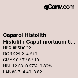 カラーコード: Caparol Histolith - Histolith Caput mortuum 60 | qconv.com