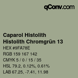 Farbcode: Caparol Histolith - Histolith Chromgrün 13 | qconv.com
