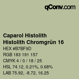 Farbcode: Caparol Histolith - Histolith Chromgrün 16 | qconv.com