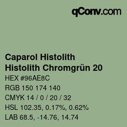 カラーコード: Caparol Histolith - Histolith Chromgrün 20 | qconv.com