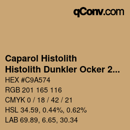 カラーコード: Caparol Histolith - Histolith Dunkler Ocker 20 | qconv.com