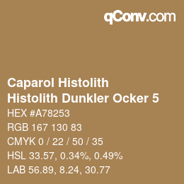 カラーコード: Caparol Histolith - Histolith Dunkler Ocker 5 | qconv.com