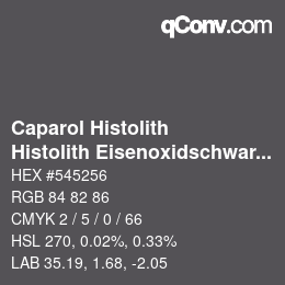 カラーコード: Caparol Histolith - Histolith Eisenoxidschwarz 10 | qconv.com