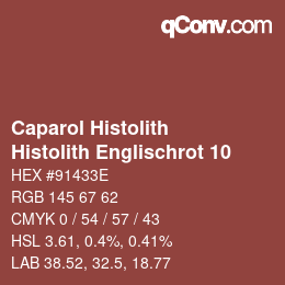 カラーコード: Caparol Histolith - Histolith Englischrot 10 | qconv.com