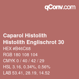 Code couleur: Caparol Histolith - Histolith Englischrot 30 | qconv.com