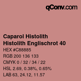 Farbcode: Caparol Histolith - Histolith Englischrot 40 | qconv.com