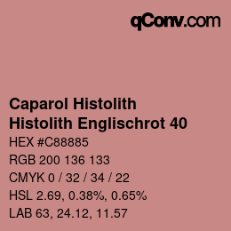 Code couleur: Caparol Histolith - Histolith Englischrot 40 | qconv.com