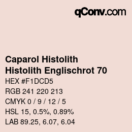 Color code: Caparol Histolith - Histolith Englischrot 70 | qconv.com