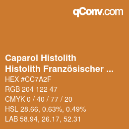 Código de color: Caparol Histolith - Histolith Französischer Ocker 0 | qconv.com