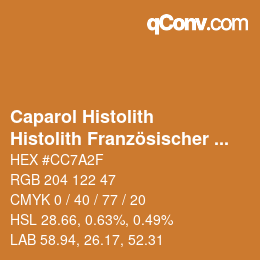Code couleur: Caparol Histolith - Histolith Französischer Ocker 0 | qconv.com