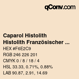 カラーコード: Caparol Histolith - Histolith Französischer Ocker 50 | qconv.com